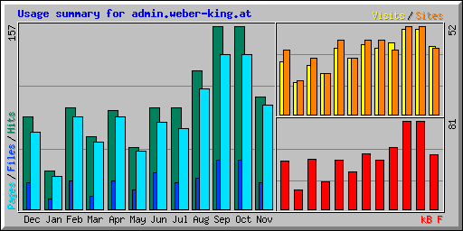 Usage summary for admin.weber-king.at