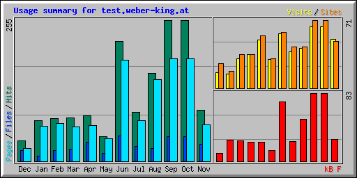Usage summary for test.weber-king.at