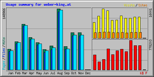 Usage summary for weber-king.at